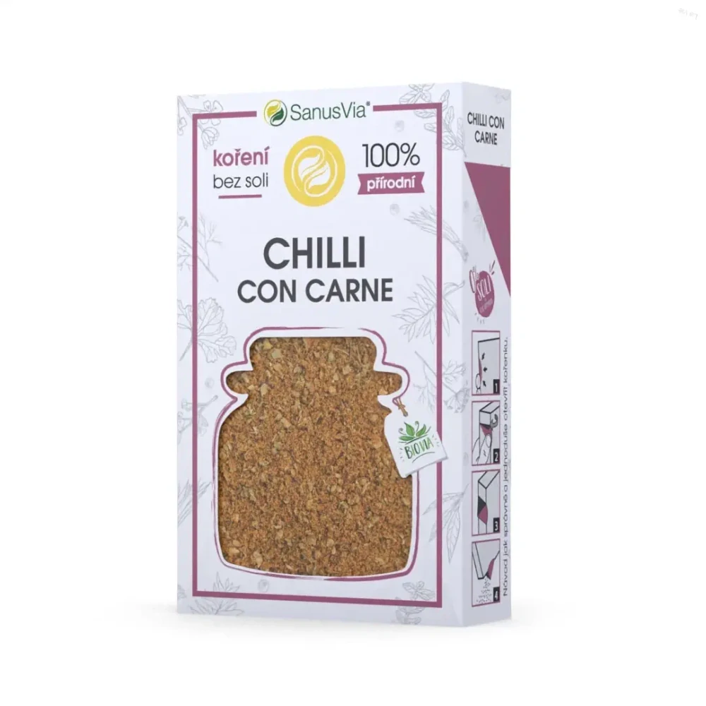 Chilli Con Carne, bio korenie bez soli37g
