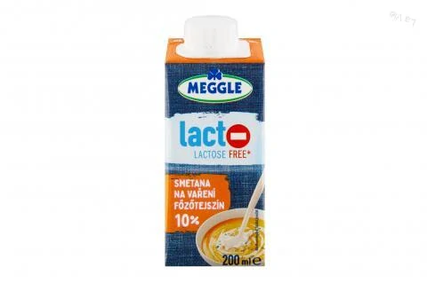 Bezlaktózová smotana na varenie 10% - Meggle 200ml