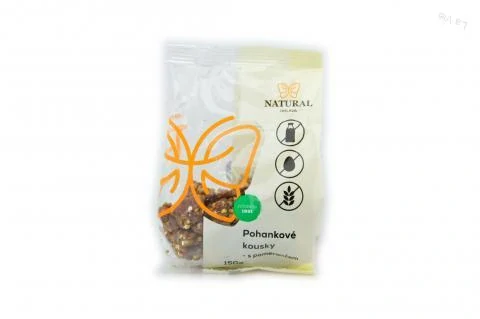 Pohánkové kúsky s pomarančom - Natural 150g