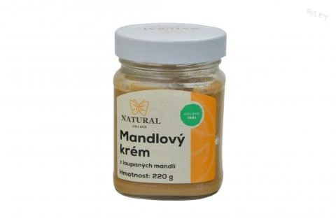Mandľový krém z lúpaných mandlí - Natural 220g