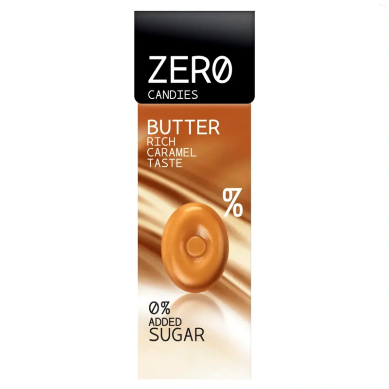 Bombus ZERO Candies Butter Caramel – cukríky bez cukru, 30 g