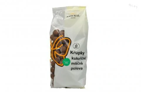 Chrumky kukuričné mliečna poleva bez lepku - Natural 140g