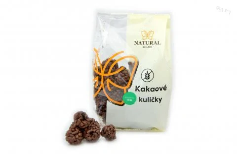 Kakaové guličky bez lepku - Natural 150g