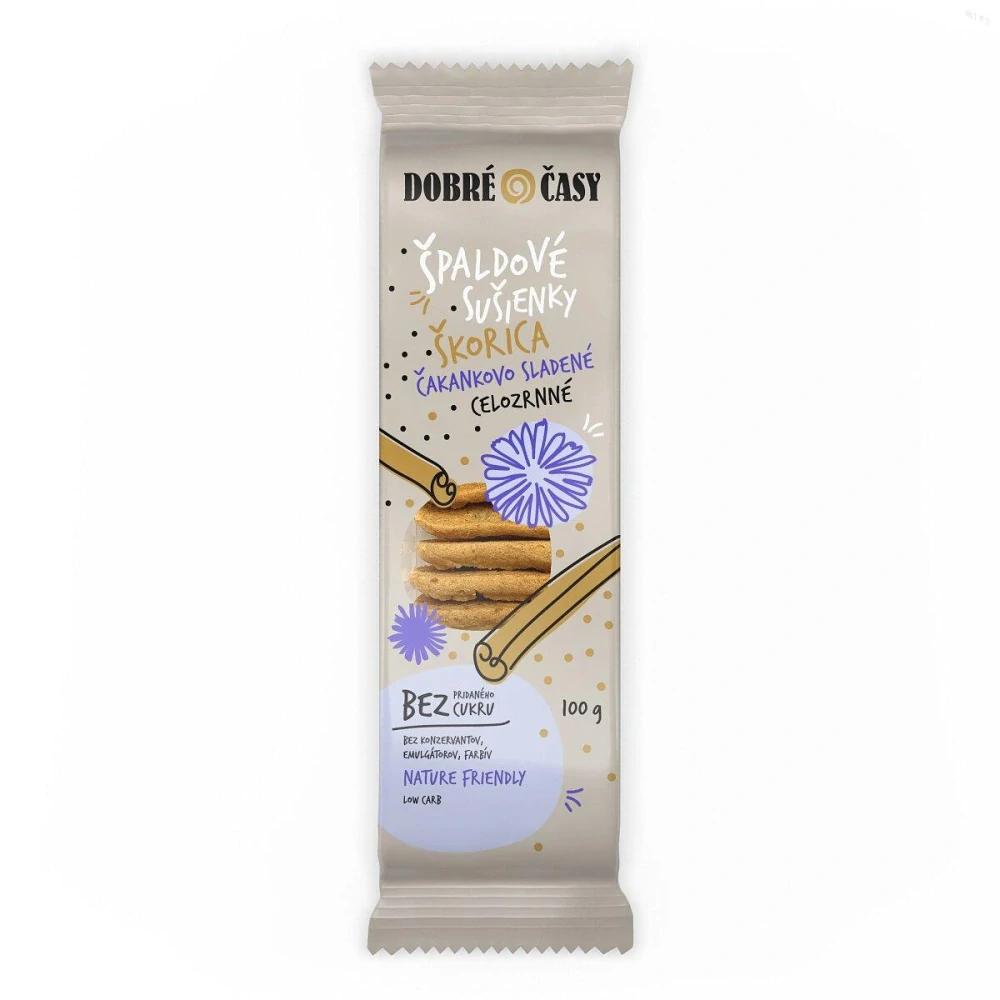 Čakankové sušienky Dobré časy Škorica 100g