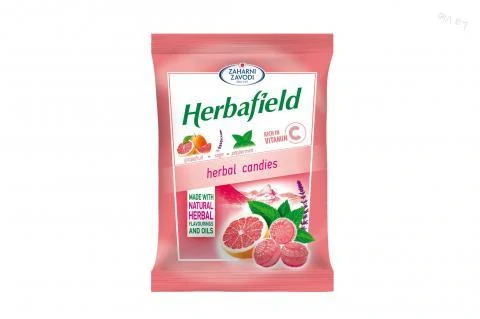Bylinné cukríky s grapefruitom - HERBAFIELD 75g