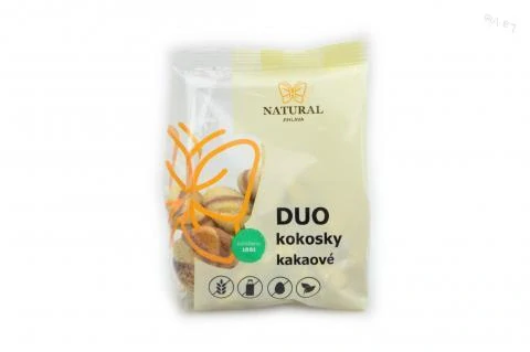 Sušienky DUO kokosky kakaové bez lepku, vajec a mlieka - Natural 150g