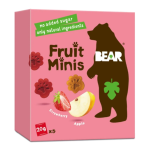 YOYO BEAR Fruit Minis jahoda a jablko, 100 g