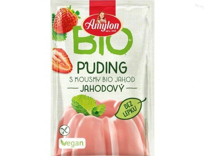 Bio Puding jahodový Amylon 40g