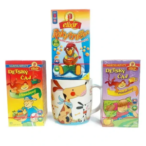 Čajový set detských čajov + hrnček