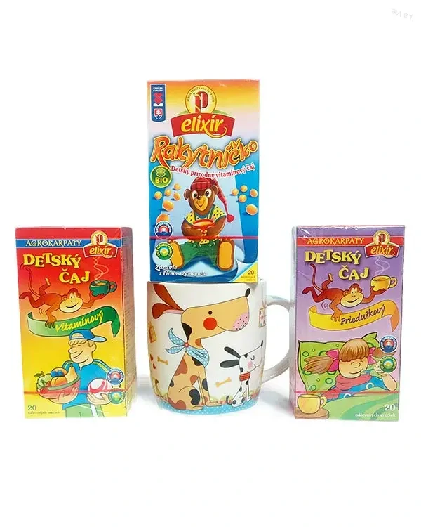 Čajový set detských čajov + hrnček
