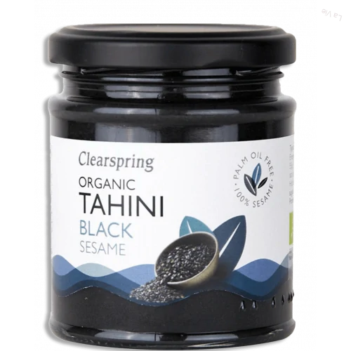 Tahini z čierneho sezamu 170g Clearspring