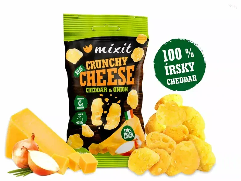 Chrumkavý syr do vrecka - Írsky cheddar & cibuľa 20g