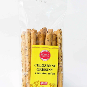 BIOMILA Celozrnné grissiny s morskou soľou bio 100g