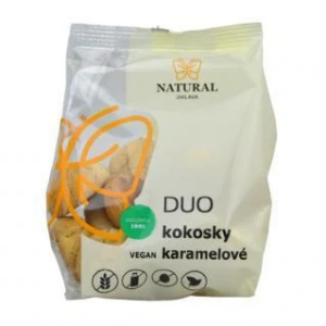 Sušienky DUO kokosky VEGAN karamelové bez lepku, vajec a mlieka - Natural 150g