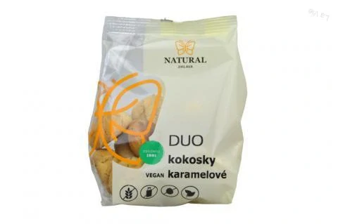 Sušienky DUO kokosky VEGAN karamelové bez lepku, vajec a mlieka - Natural 150g
