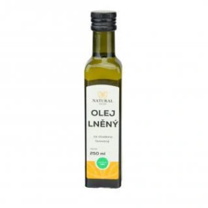 Olej ľanový za studena lisovaný - Natural 250ml