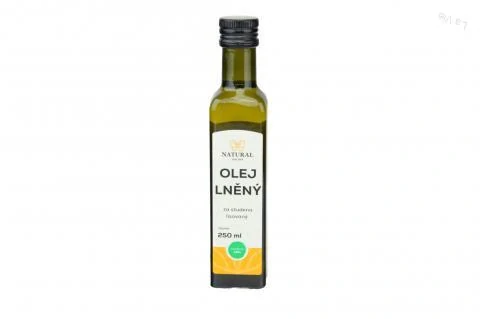 Olej ľanový za studena lisovaný - Natural 250ml