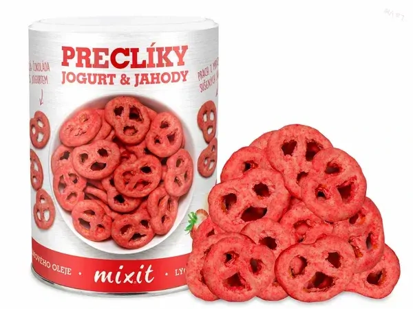 Mixit praclíky – Jogurtová čokoláda s jahodami 250g
