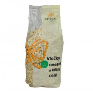 Vločky ovsené celé s klíčkami Anglicko - Natural 500g