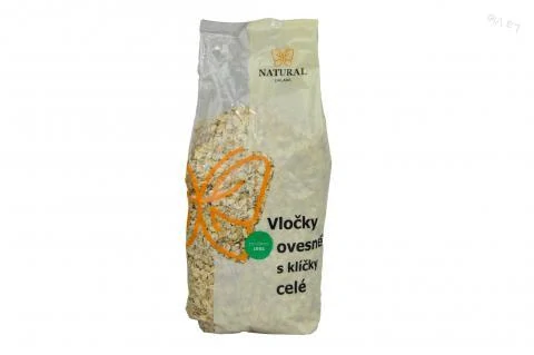 Vločky ovsené celé s klíčkami Anglicko - Natural 500g