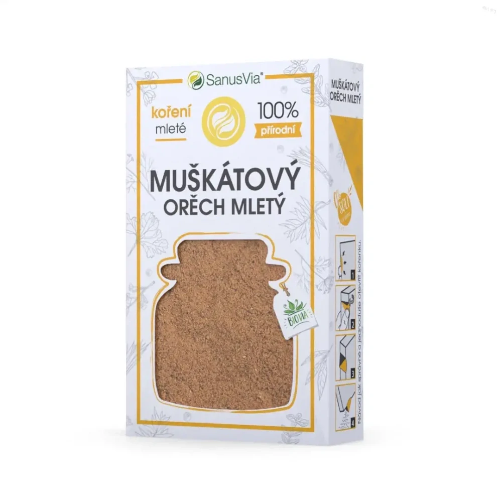 Muškátový orech mletý, bio 37g