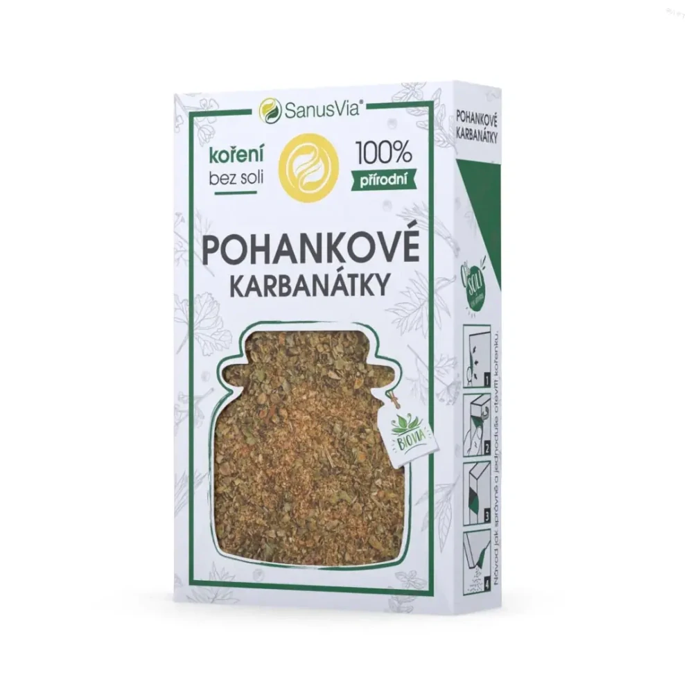 Pohankové karbonátky, bio korenie bez soli 21g