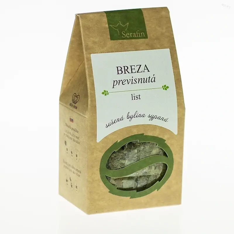 Breza previsnutá list