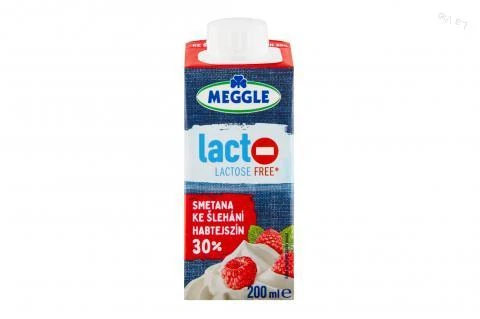 Bezlaktózová smotana na šľahanie 30% - Meggle 200ml