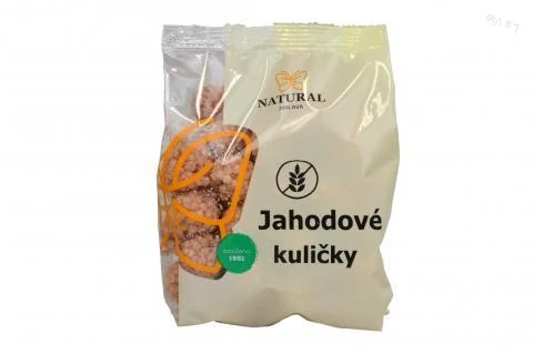Jahodové guličky bez lepku - Natural 150g