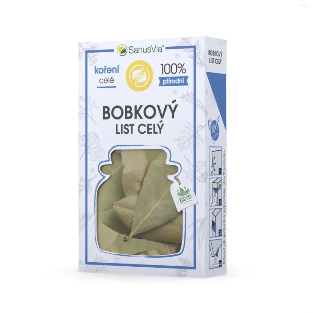 Bobkový list celý, bio 4g