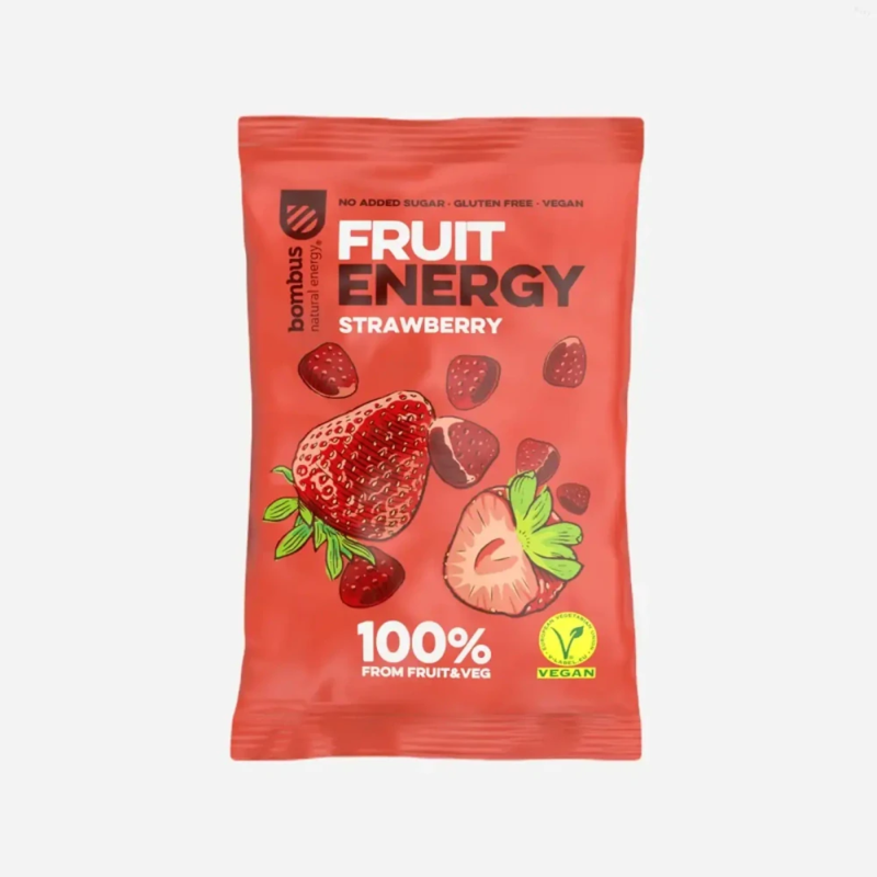 Bombus Cukríky Fruit energy jahoda, 35 g