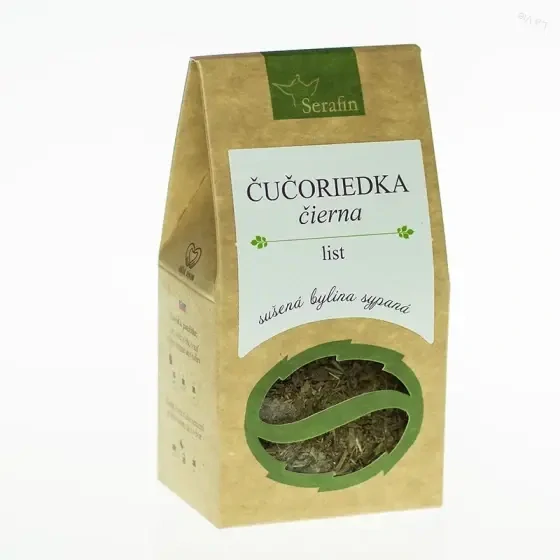 Čučoriedka čierna list