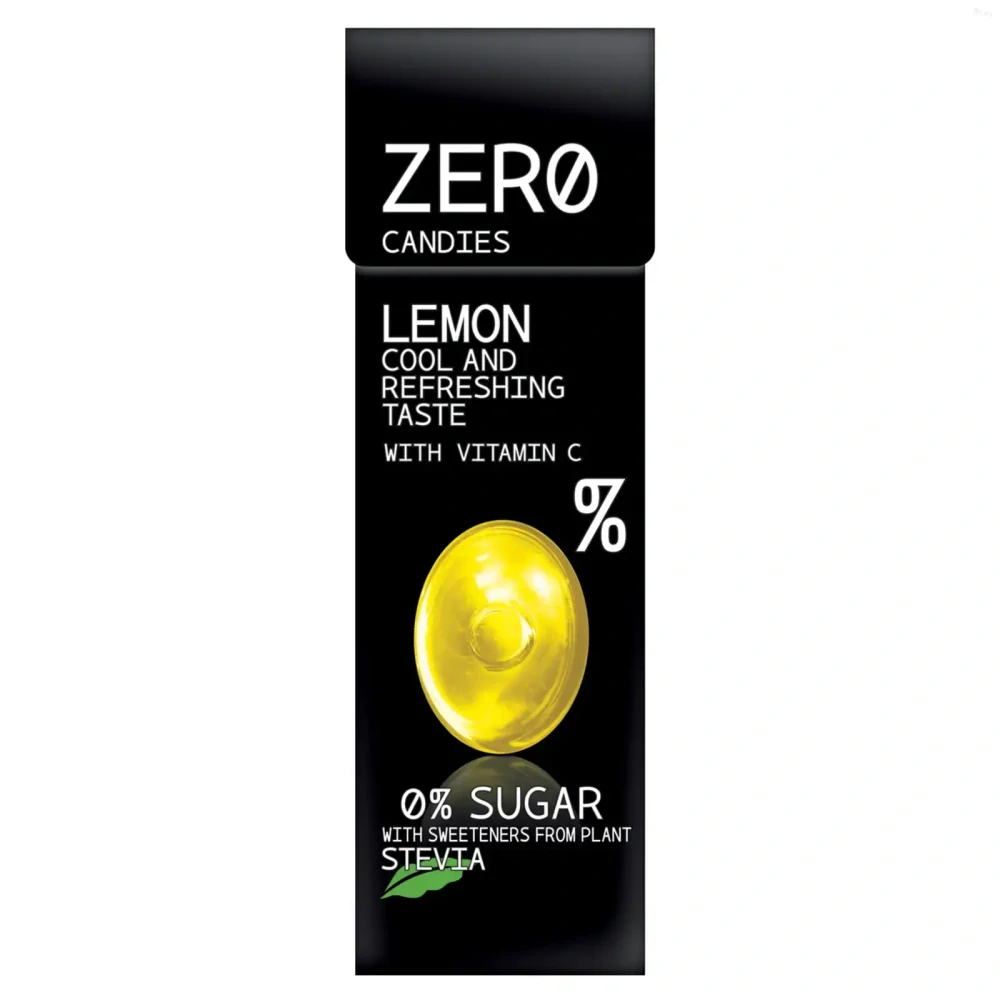 Bombus ZERO Candies Lemon – cukríky bez cukru, 30 g