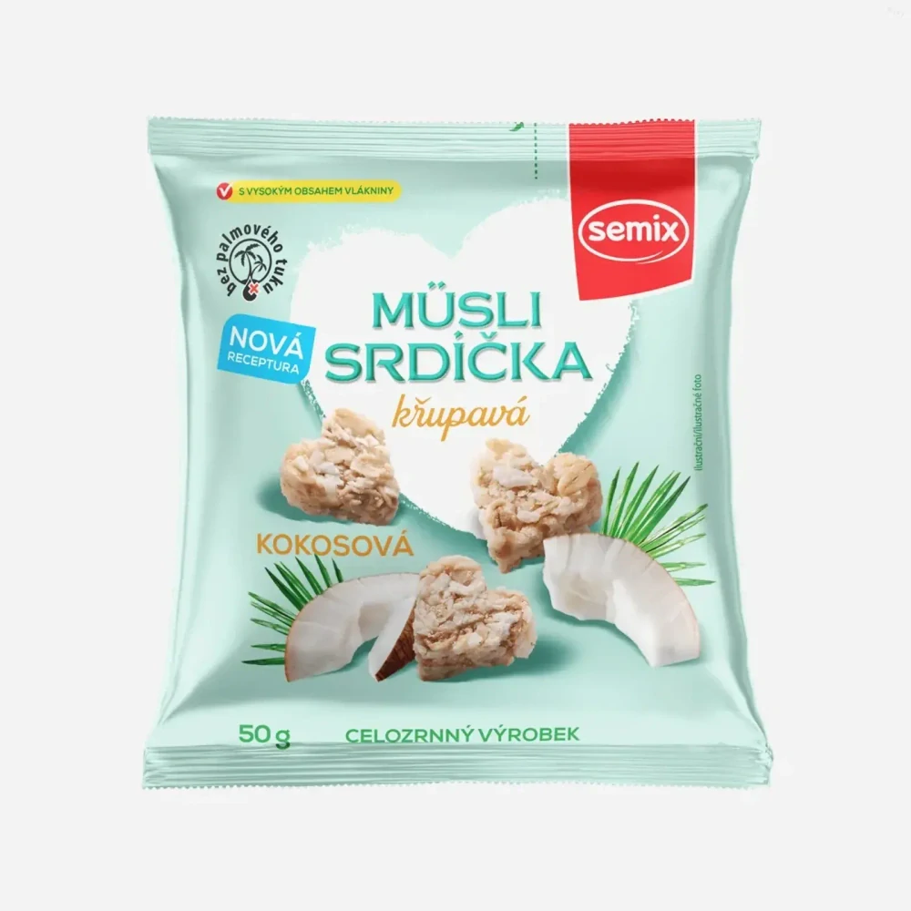 SEMIX srdiečka s kokosom 50 g
