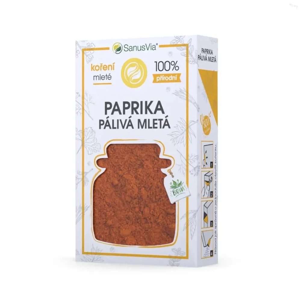 Paprika pálivá mletá, bio 45g