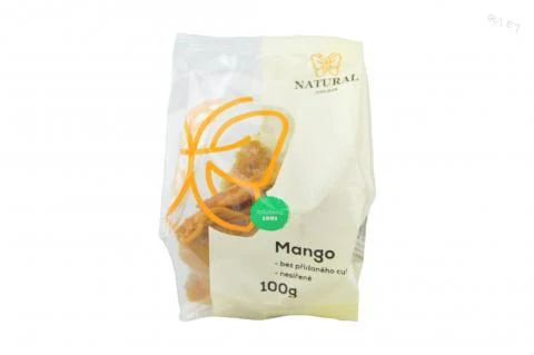 Mango sušené nesírené bez pridaného cukru - Natural 100g