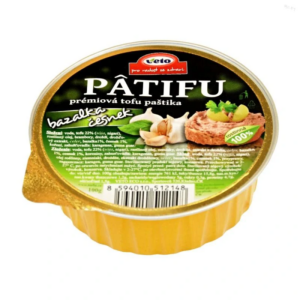 Paštéta PATIFU bazalka a cesnak 100 g VETO ECO