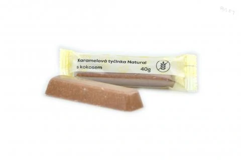 Karamelová tyčinka s kokosom bez lepku - Natural 40g