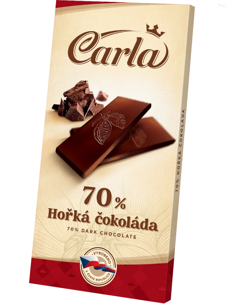 Horká čokoláda Carla 70% 80 g