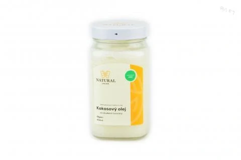 Olej kokosový za studena lisovaný BIO - Natural 450ml