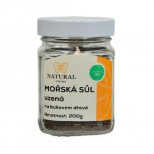 Morská soľ údená na bukovom dreve – Natural 200g