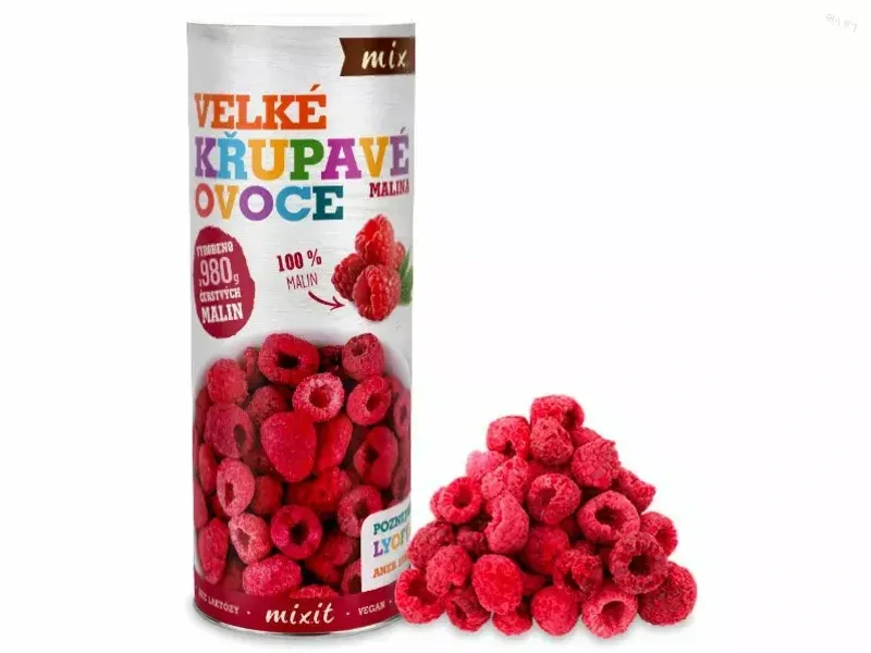 Veľké chrumkavé ovocie - Malina 140g