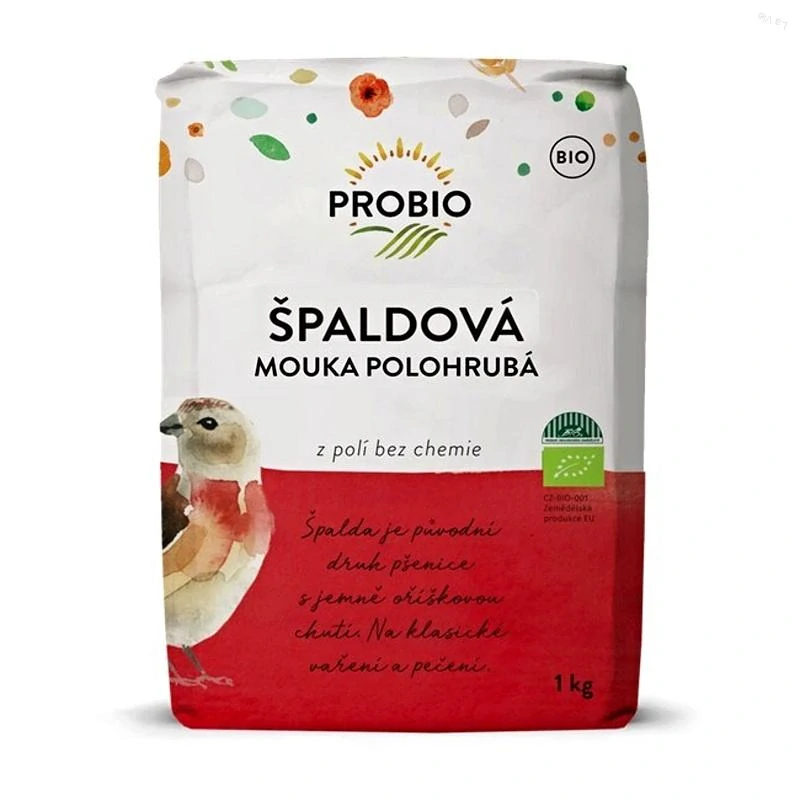 Múka Špaldová polohrubá BIO 1 kg PROBIO