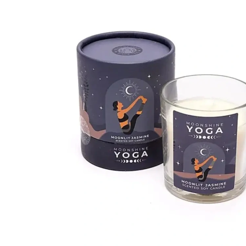 Moonshine Yoga Sviečka zo sójového vosku Moonlit Jasmine 120g