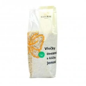 Vločky ovsené jemné s klíčkami Anglicko - Natural 500g