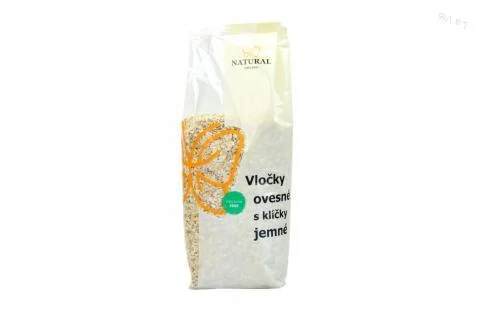 Vločky ovsené jemné s klíčkami Anglicko - Natural 500g