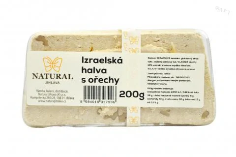 Chalva Izrael s orechmi - Natural 200g