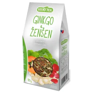 VITTO TEA GREEN Ginko a ženšen 50g