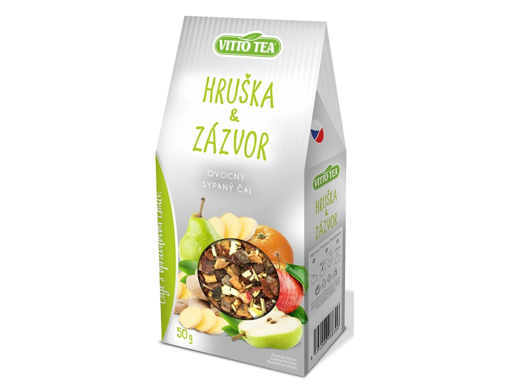 VITTO TEA Hruška a zázvor sypaný čaj 50g
